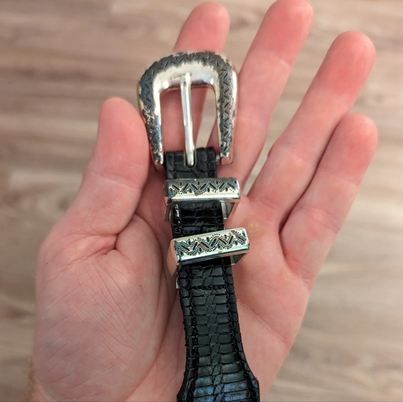 Vintage western leather belt 40 - Picture 4 of 5